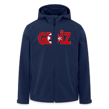 Gediz Turquie Drapeau Kütahya - Veste softshell homme en polyester recyclé Stanley/Stella - marine - Devant - AI Model Male 185 light (185cm)