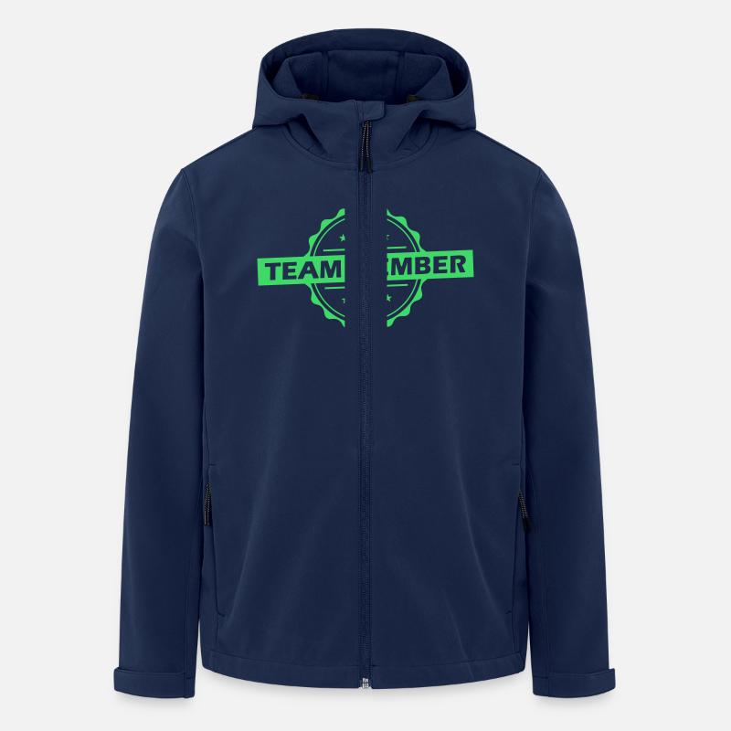 Équipier - Veste softshell homme en polyester recyclé Stanley/Stella - marine