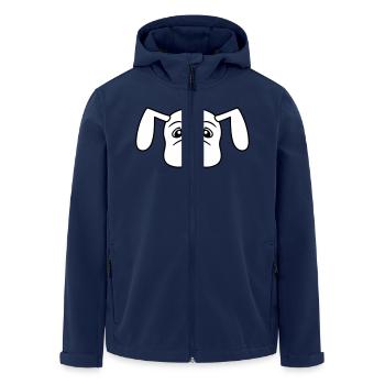 chien tirant la langue vilain chiot animal de compagnie - Veste softshell homme en polyester recyclé Stanley/Stella - marine - Devant - AI Model Male 185 light (185cm)