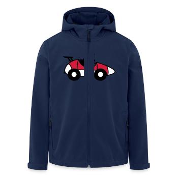 chien voiture conduite course autosport voiture de course - Veste softshell homme en polyester recyclé Stanley/Stella - marine - Devant - AI Model Male 185 light (185cm)