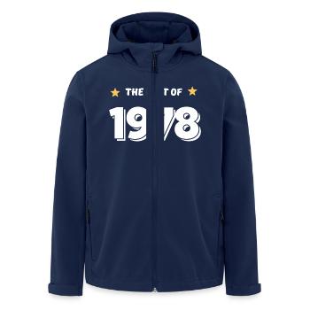 Best of 1978 - Veste softshell homme en polyester recyclé Stanley/Stella - marine - Devant - AI Model Male 185 light (185cm)
