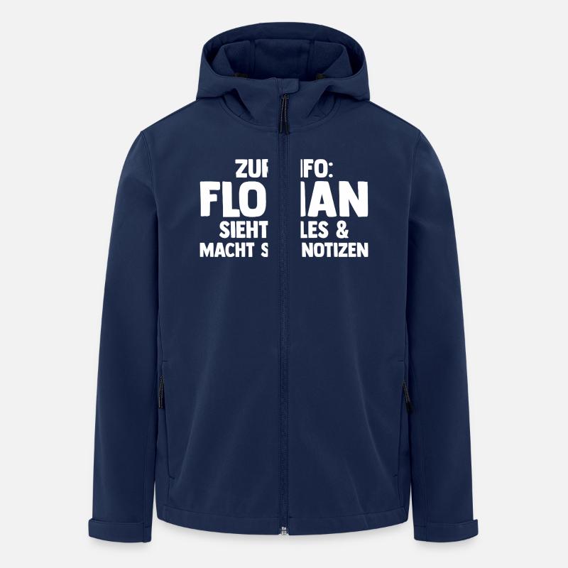Florian - Men’s Recycled Softshell Jacket by Stanley/Stella - navy