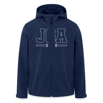 JGA 2025 Kontur Junggesellenabschied - Recycelte Männer Softshell-Jacke von Stanley/Stella - Navy - Vorne - AI Model Male 185 light (185cm)