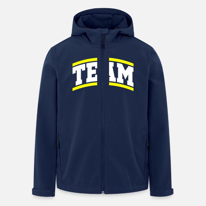 Team - Recycelte Männer Softshell-Jacke von Stanley/Stella - Navy
