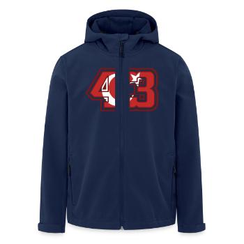 Kütahya - Veste softshell homme en polyester recyclé Stanley/Stella - marine - Devant - AI Model Male 185 light (185cm)