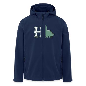 Buchstabe H - Recycelte Männer Softshell-Jacke von Stanley/Stella - Navy - Vorne - AI Model Male 185 light (185cm)