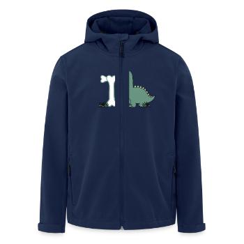 Buchstabe T - Recycelte Männer Softshell-Jacke von Stanley/Stella - Navy - Vorne - AI Model Male 185 light (185cm)