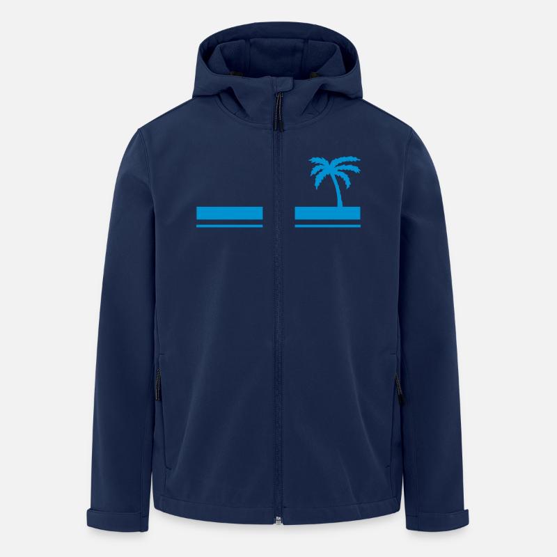 Sommerpalme - Recycelte Männer Softshell-Jacke von Stanley/Stella - Navy