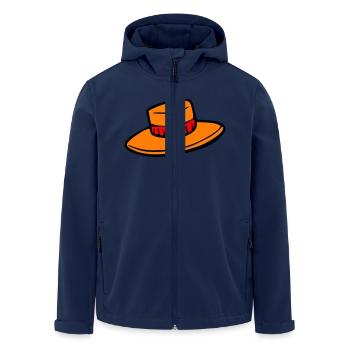 Hut - Recycelte Männer Softshell-Jacke von Stanley/Stella - Navy - Vorne - AI Model Male 185 light (185cm)