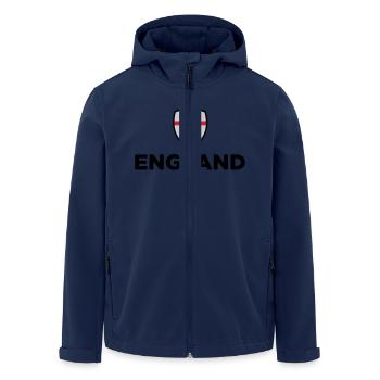 Nationalflagge von England - Recycelte Männer Softshell-Jacke von Stanley/Stella - Navy - Vorne - AI Model Male 185 light (185cm)
