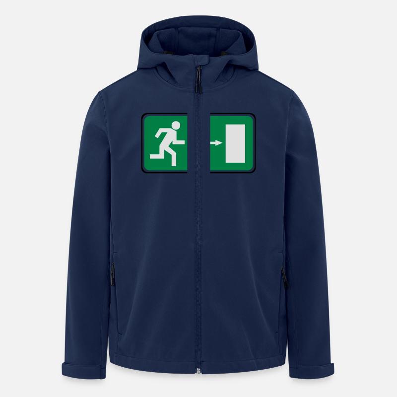 Notausgang - Recycelte Männer Softshell-Jacke von Stanley/Stella - Navy