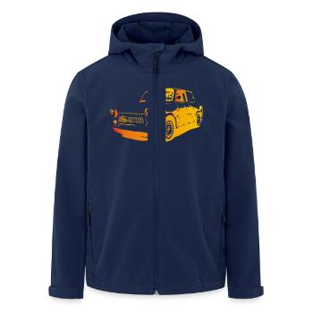  601 Tuning - Recycelte Männer Softshell-Jacke von Stanley/Stella - Navy - Vorne - AI Model Male 185 light (185cm)