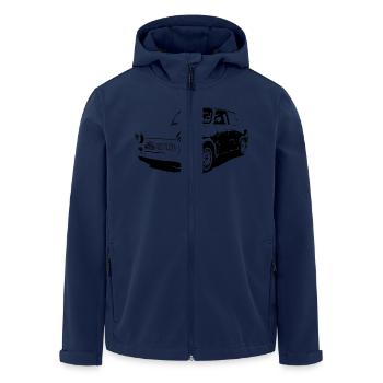  601 Tuning - Recycelte Männer Softshell-Jacke von Stanley/Stella - Navy - Vorne - AI Model Male 185 light (185cm)
