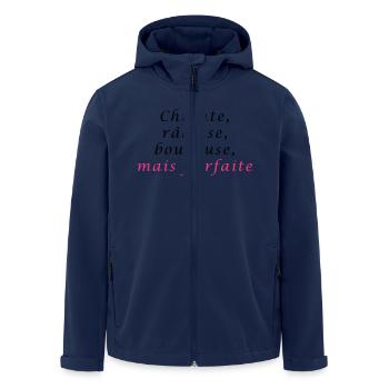 chiante - Veste softshell homme en polyester recyclé Stanley/Stella - marine - Devant - AI Model Male 185 light (185cm)