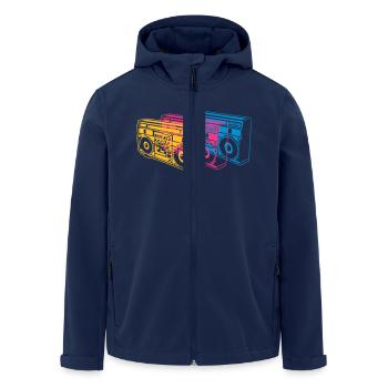 radio portable - Veste softshell homme en polyester recyclé Stanley/Stella - marine - Devant - AI Model Male 185 light (185cm)