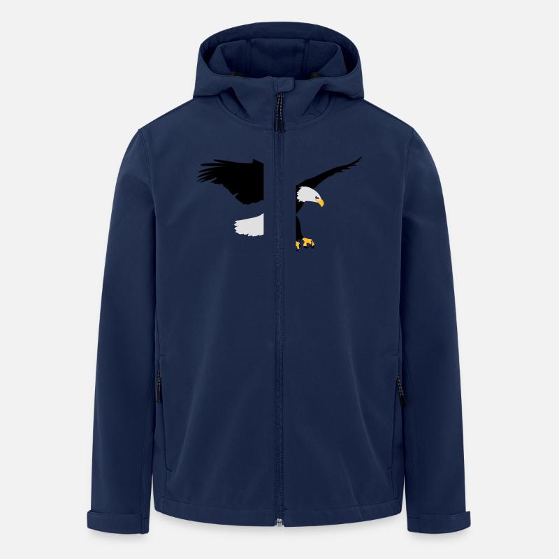 Eagle - Recycelte Männer Softshell-Jacke von Stanley/Stella - Navy