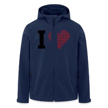 I love digital - Recycelte Männer Softshell-Jacke von Stanley/Stella - Navy - Vorne - AI Model Male 185 light (185cm)