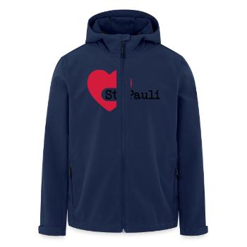 love_st_pauli__f2 - Veste softshell homme en polyester recyclé Stanley/Stella - marine - Devant - AI Model Male 185 light (185cm)