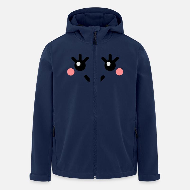 cute_face - Recycelte Männer Softshell-Jacke von Stanley/Stella - Navy