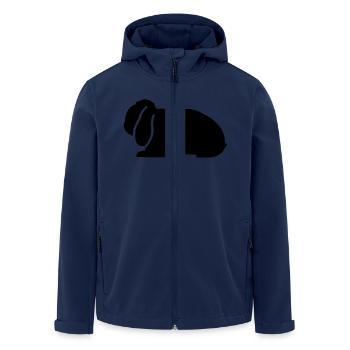 NHD emblem Dwarf Lop rabbit ram - Men’s Recycled Softshell Jacket by Stanley/Stella - navy - Front - AI Model Male 185 light (185cm)