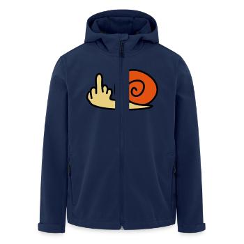 fuck_off_snail - Recycelte Männer Softshell-Jacke von Stanley/Stella - Navy - Vorne - AI Model Male 185 light (185cm)