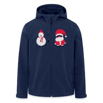 christmas crew 3 - Men’s Recycled Softshell Jacket by Stanley/Stella - navy - Front - AI Model Male 185 light (185cm)