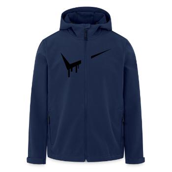 Graffiti Tick - Recycelte Männer Softshell-Jacke von Stanley/Stella - Navy - Vorne - AI Model Male 185 light (185cm)
