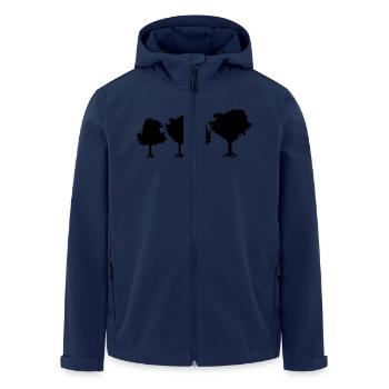 Trees - Men’s Recycled Softshell Jacket by Stanley/Stella - navy - Front - AI Model Male 185 light (185cm)