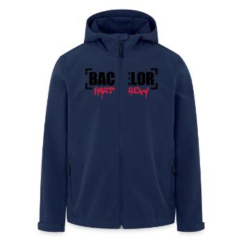 Bachelor Party Crew - Men’s Recycled Softshell Jacket by Stanley/Stella - navy - Front - AI Model Male 185 light (185cm)