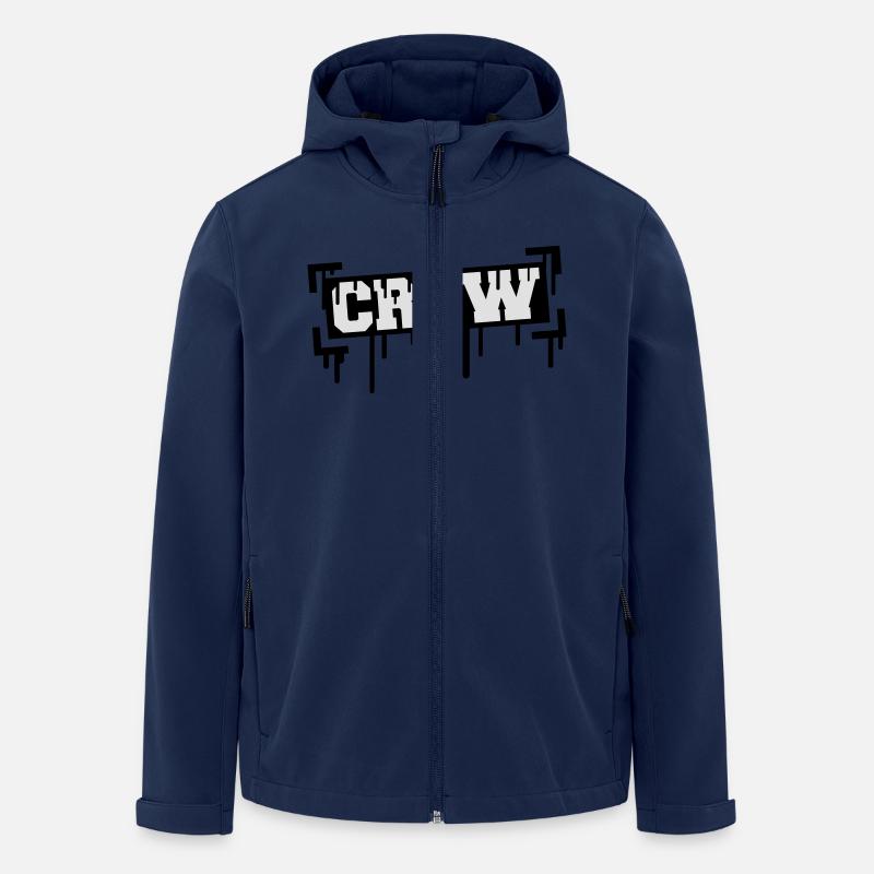 Crew Stamp - Recycelte Männer Softshell-Jacke von Stanley/Stella - Navy