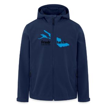 Friedrichshafen Bodensee - Recycelte Männer Softshell-Jacke von Stanley/Stella - Navy - Vorne - AI Model Male 185 light (185cm)