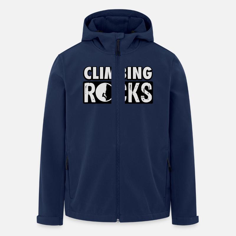 Climbing rocks - Recycelte Männer Softshell-Jacke von Stanley/Stella - Navy