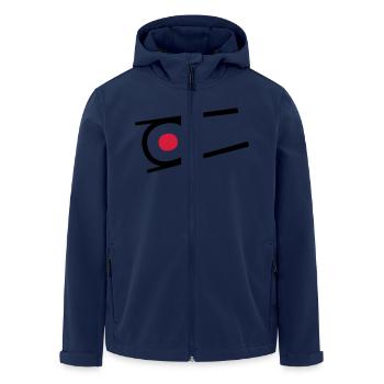 Sushi - Men’s Recycled Softshell Jacket by Stanley/Stella - navy - Front - AI Model Male 185 light (185cm)