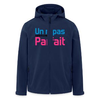 Un repas absolument parfait - Veste softshell homme en polyester recyclé Stanley/Stella - marine - Devant - AI Model Male 185 light (185cm)