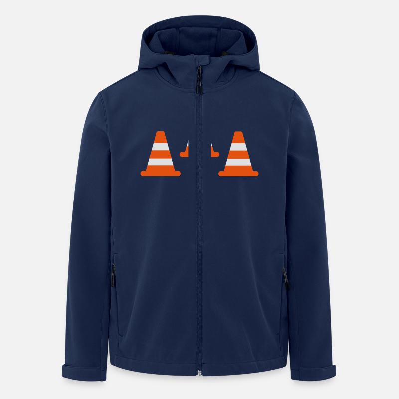 Leitkegel - Recycelte Männer Softshell-Jacke von Stanley/Stella - Navy