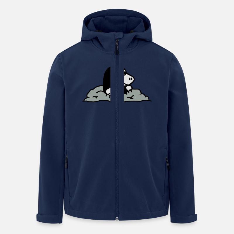 Maulwurf - Recycelte Männer Softshell-Jacke von Stanley/Stella - Navy
