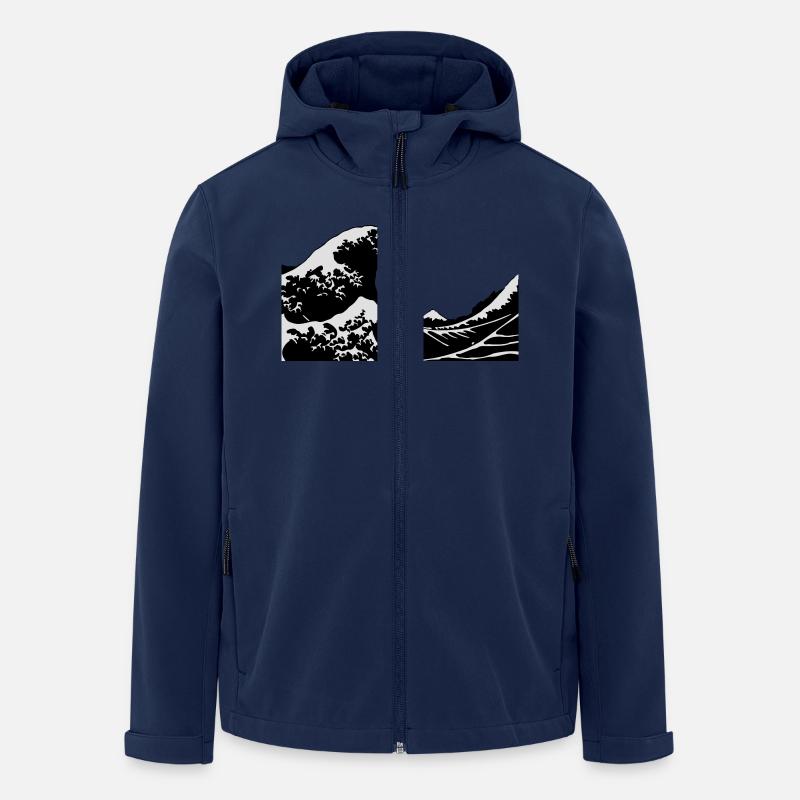 Wave - Men’s Recycled Softshell Jacket Discoverer by Stanley/Stella - navy