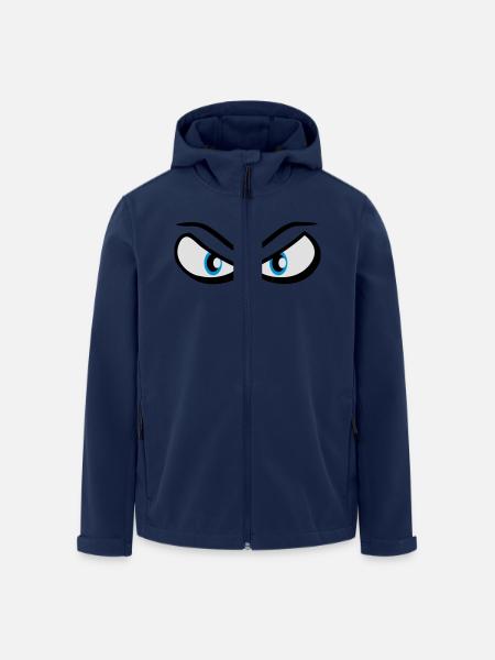 Augen böse gefährlich - Recycelte Männer Softshell-Jacke von Stanley/Stella - Navy