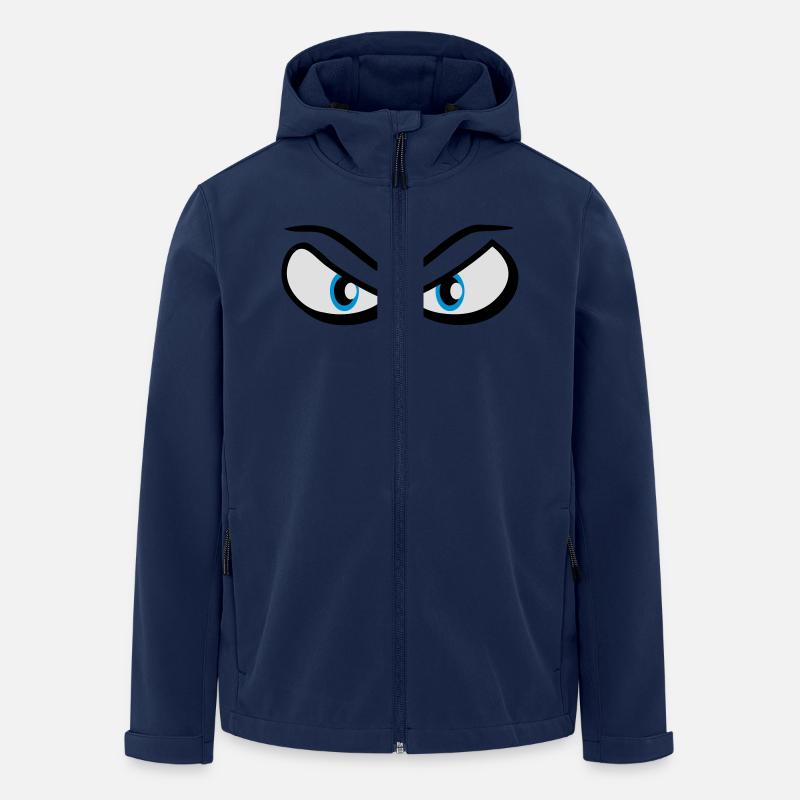 Evil eyes dangerous - Men’s Recycled Softshell Jacket by Stanley/Stella - navy