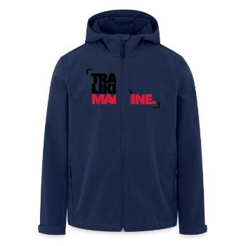 Train like a Machine - Fitness - Gym - Recycelte Männer Softshell-Jacke von Stanley/Stella - Navy - Vorne - AI Model Male 185 light (185cm)