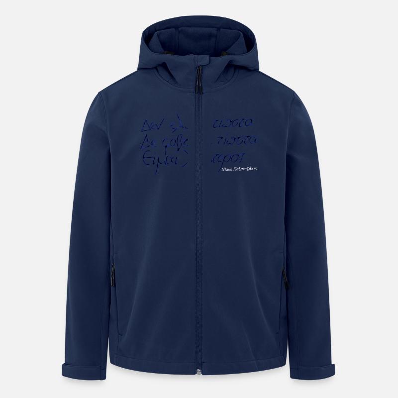 Ich fürchte nichts! - Recycelte Männer Softshell-Jacke von Stanley/Stella - Navy