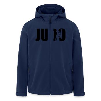 Judo - Recycelte Männer Softshell-Jacke von Stanley/Stella - Navy - Vorne - AI Model Male 185 light (185cm)