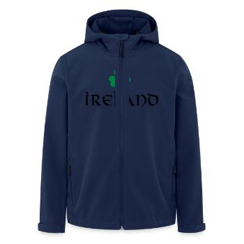 Ireland - St. Patrick's Day - Men’s Recycled Softshell Jacket by Stanley/Stella - navy - Front - AI Model Male 185 light (185cm)
