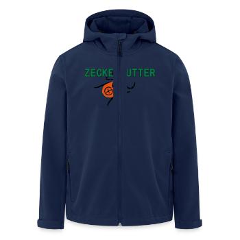 Zeckenfutter - Recycelte Männer Softshell-Jacke von Stanley/Stella - Navy - Vorne - AI Model Male 185 light (185cm)