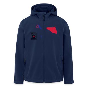 waschmaschine waschen HEH 3 farb vektor - Recycelte Männer Softshell-Jacke von Stanley/Stella - Navy - Vorne - AI Model Male 185 light (185cm)
