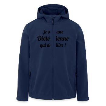 Diätassistent / Diätetik / Regime / Ernährung - Recycelte Männer Softshell-Jacke von Stanley/Stella - Navy - Vorne - AI Model Male 185 light (185cm)