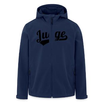 Judge - Men’s Recycled Softshell Jacket by Stanley/Stella - navy - Front - AI Model Male 185 light (185cm)