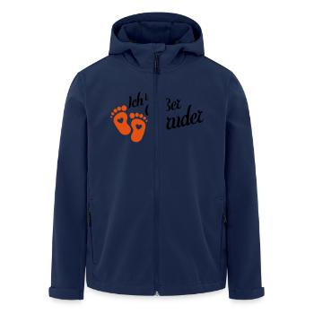 ich werde grosser bruder - Recycelte Männer Softshell-Jacke von Stanley/Stella - Navy - Vorne - AI Model Male 185 light (185cm)