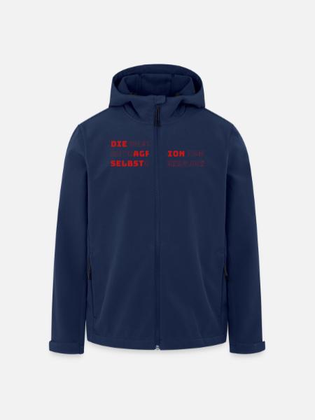 Die suptile Autoagression der Selbstoptimierung - Recycelte Männer Softshell-Jacke von Stanley/Stella - Navy