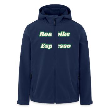 Roadbike + Espresso - Recycelte Männer Softshell-Jacke von Stanley/Stella - Navy - Vorne - AI Model Male 185 light (185cm)